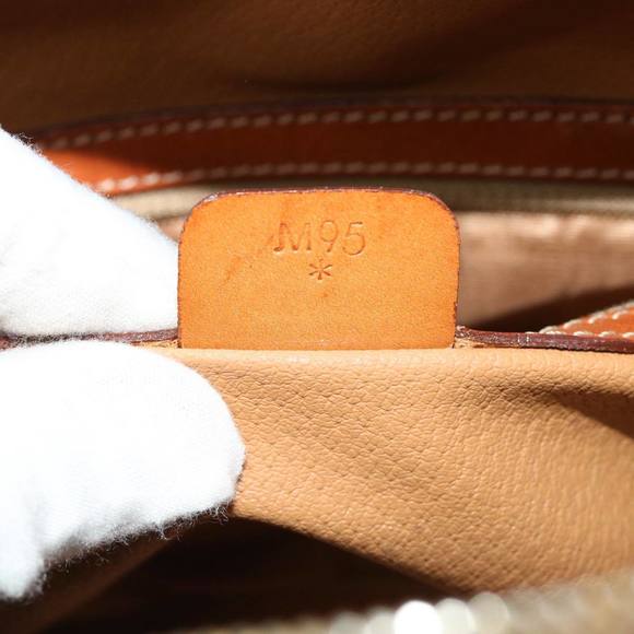 CELINE Macadam Canvas Hand Bag PVC Leather Beige Auth 38694 - Picture 12 of 16